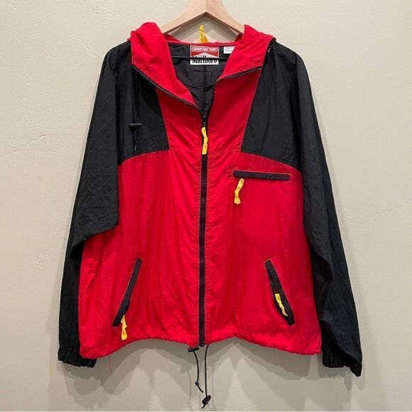 Marlboro Vintage 1990s Windbreaker Unisex Jacket - Size: Large - Picture 1 of 8